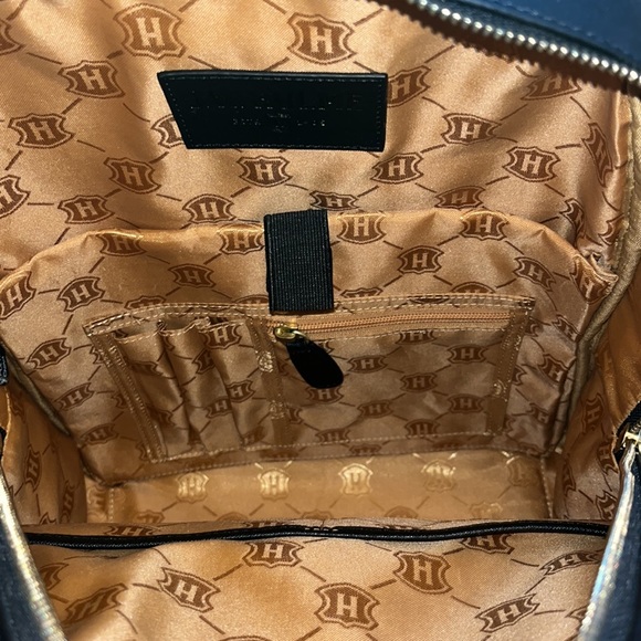 NWT JW Hulme Emma Convertible Black Leather Backpack - Picture 11 of 16